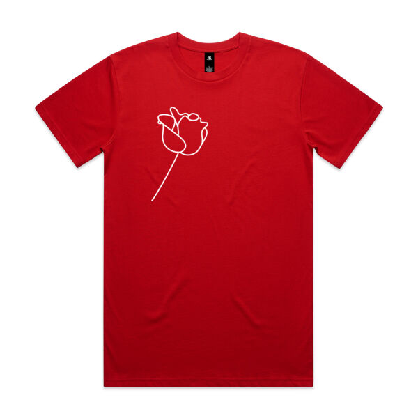 Socialist Rose Tshirt - Mens Thumbnail