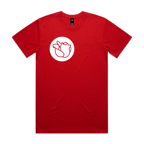 Socialist Rose Circle Tshirt - Mens Thumbnail